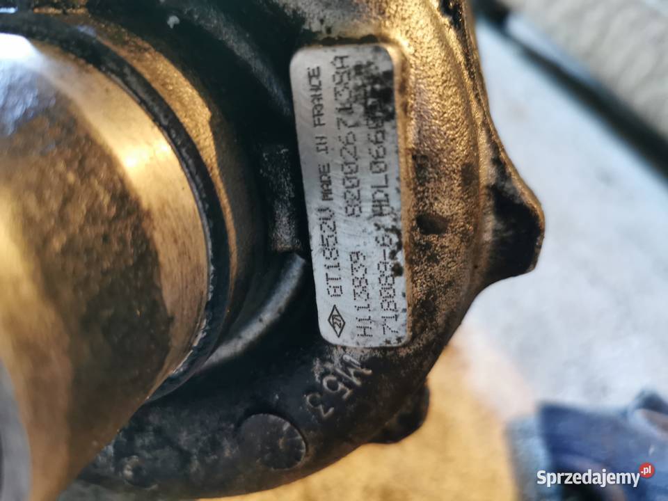 Turbosprężarka Renault 22 25 DCi GT1852V luz na osobowe