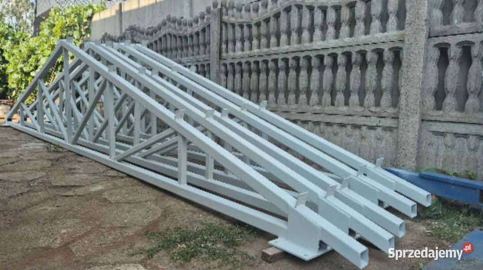 KONSTRUKCJA HALI STALOWEJ DWUSPADOWEJ 6X16