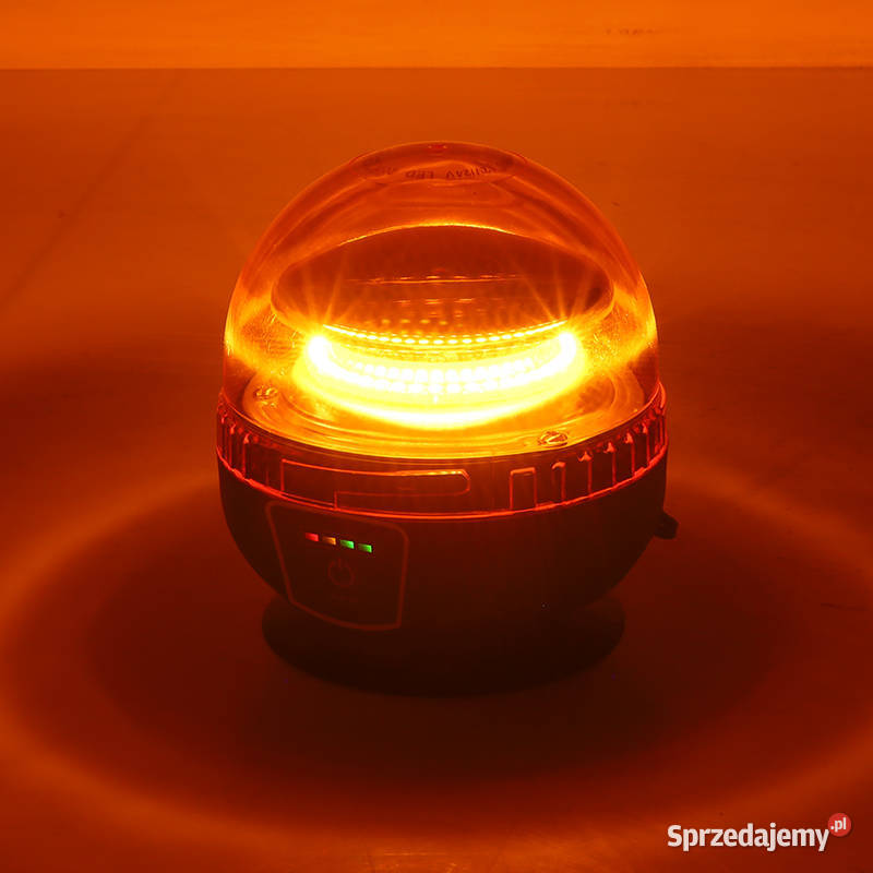 LAMPA OSTRZEGAWCZA KOGUT BEZPRZEWODOWA OKRĄGŁA sprzedam