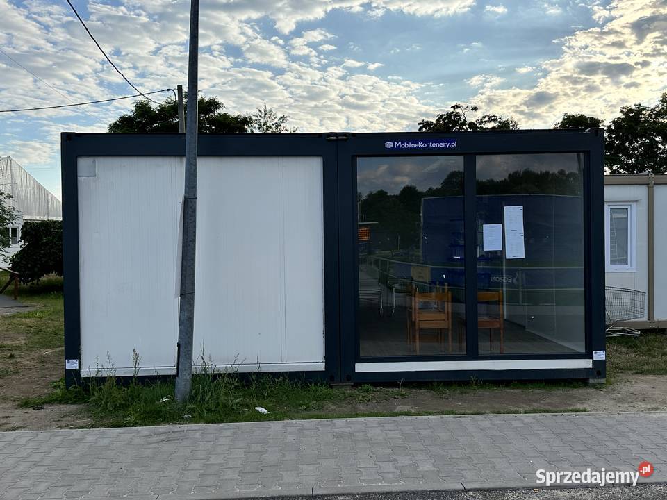 KONTENER BIUROWY PODWÓJNY DUŻE WITRYNY Wrocław
