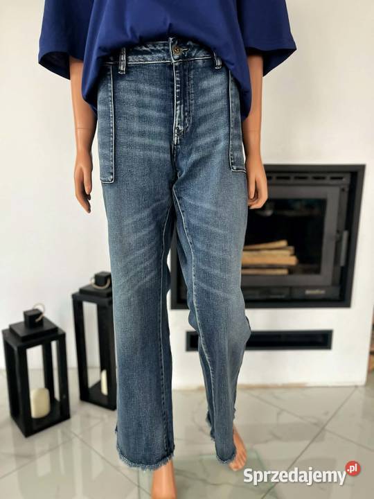 Zestaw jeansy Rainbow bluzka Bonprix 52 54 duży Rozmiar 52
