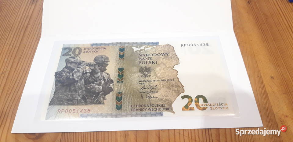 20 zł Ochrona Polskiej Granicy banknot kolekcjonerski