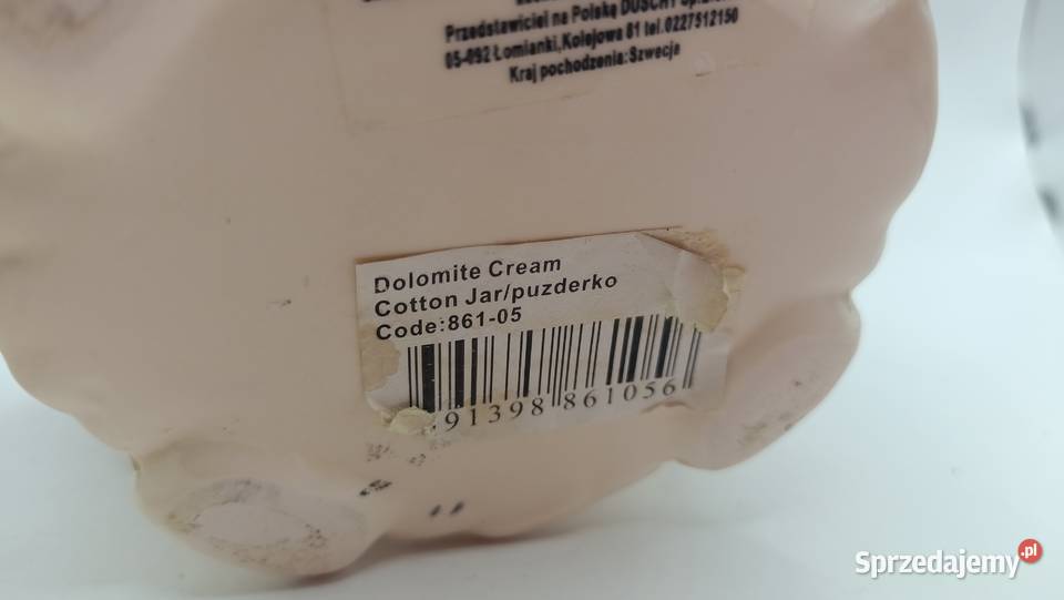 Porcelanowy pojemnik puzderko ażurowe koloru Figurki i rzeźby Zamość