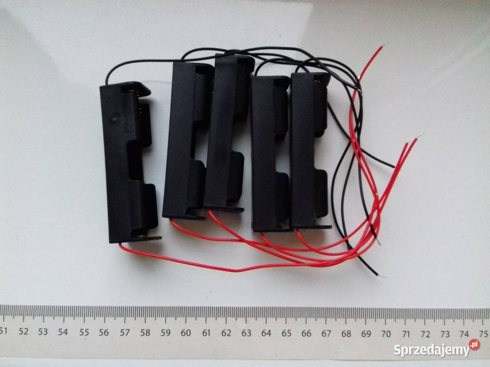 Koszyk na akumulatory 18650 z kablami mocowanie kujawsko-pomorskie Bydgoszcz