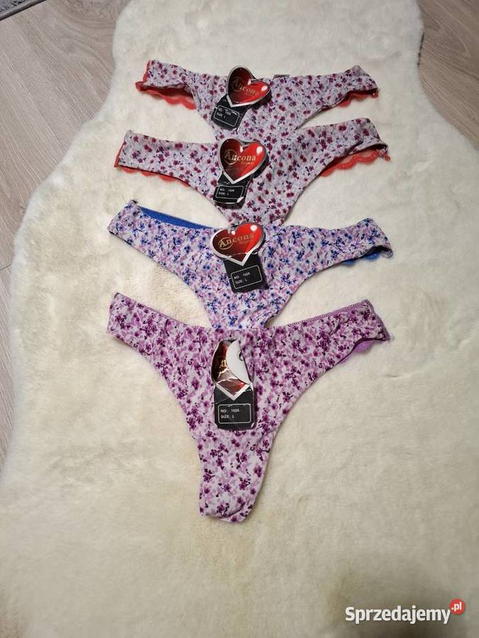 Komplet 3 sztuk kolorowych stringów M świętokrzyskie Kielce