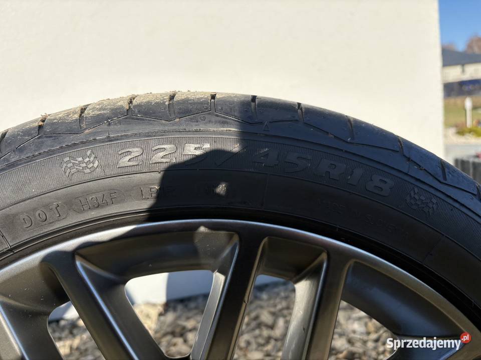 Koła Alufelgi 18 Opel GM 75J ET37 Opony Dębica małopolskie Sukmanie sprzedam
