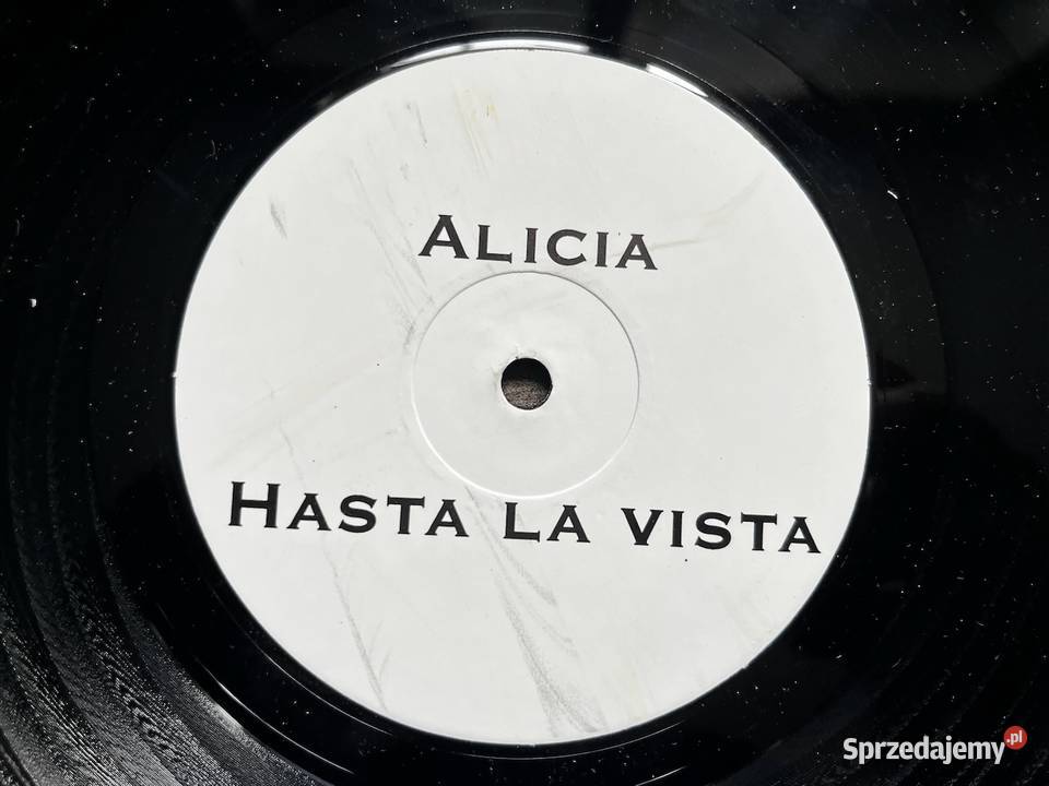 Alicia Hasta La Vista 12 Vinyl 1997 Eurodance śląskie Błażejowice