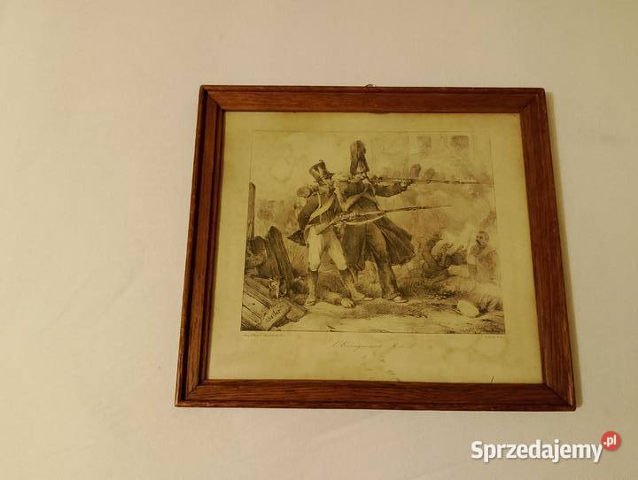 Stara grafika temat napoleoński małopolskie sprzedam