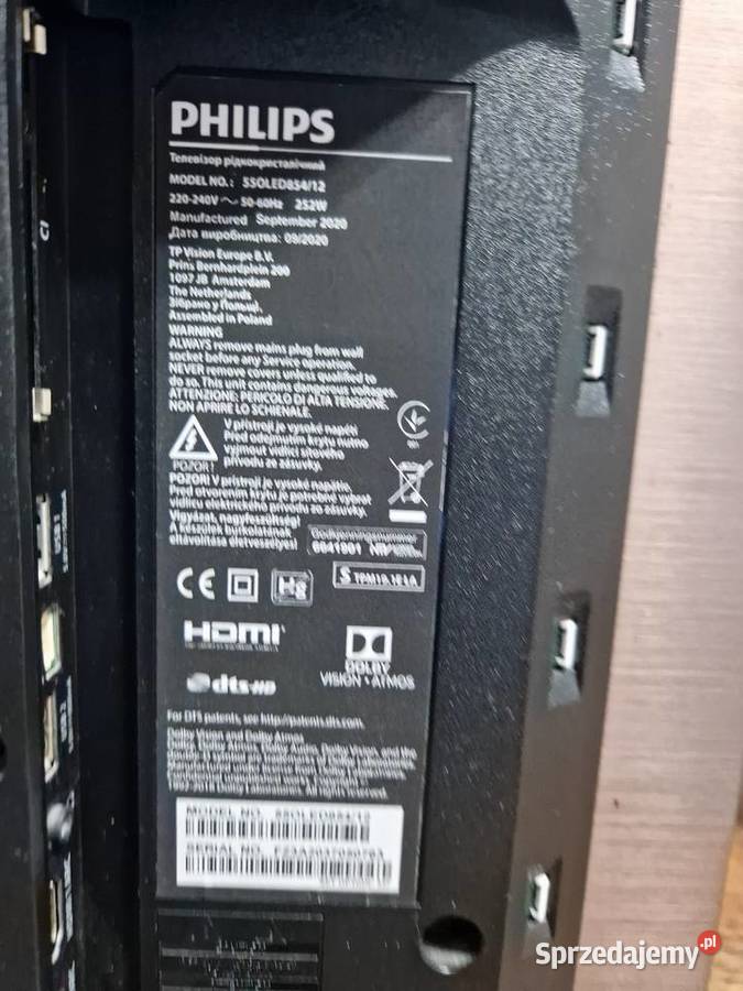 Philips OLED 55 85412 4K 120hz Dolby VisionAtmos HDMI Sompolno