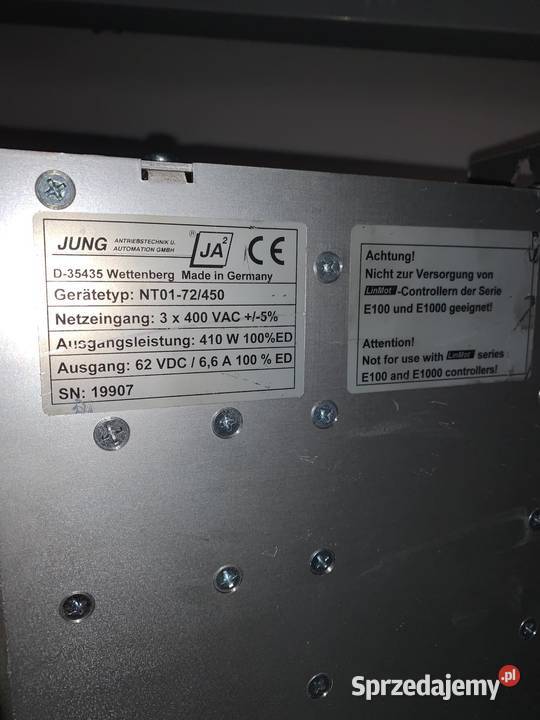 JUNG NT0172450 Power Supply Warszawa
