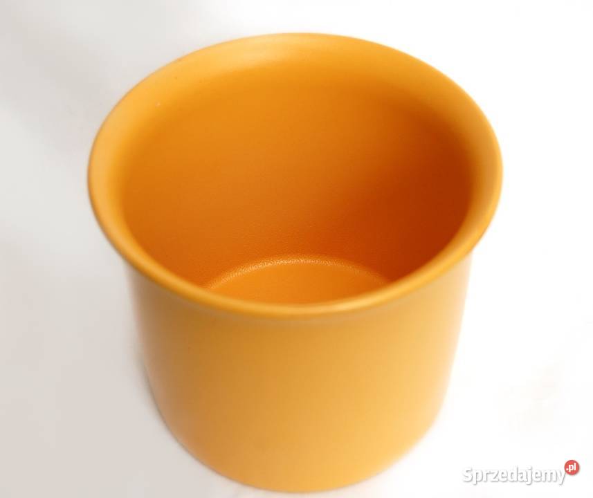 Scheurich ceramiczna osłonka na doniczkę żółta Doniczki i osłonki