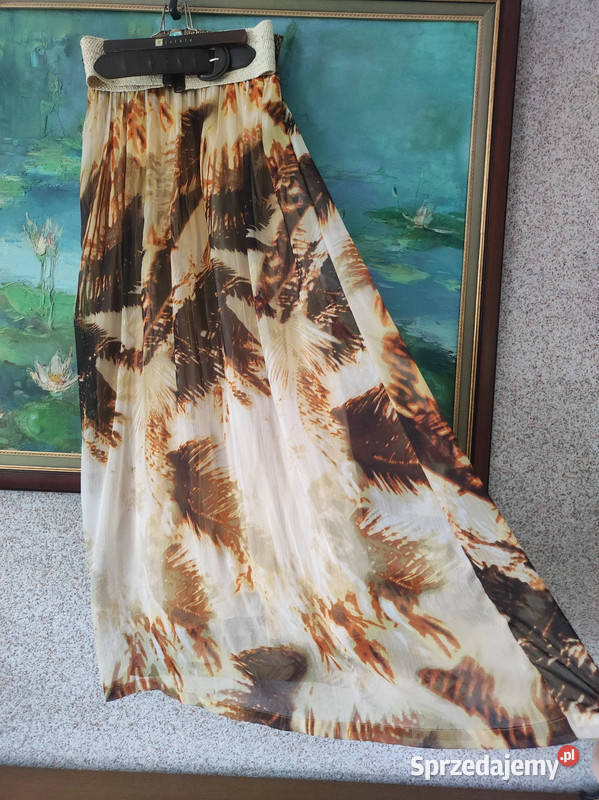Spódnica Boho długa maxi mgiełka letnia zwiewna Spódnice i sukienki Kielce