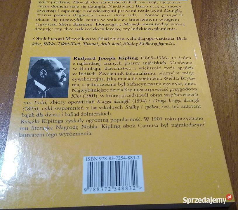 Księga dżungli Rudyard Kipling przeł Józef Podręczniki pomorskie Gdańsk sprzedam