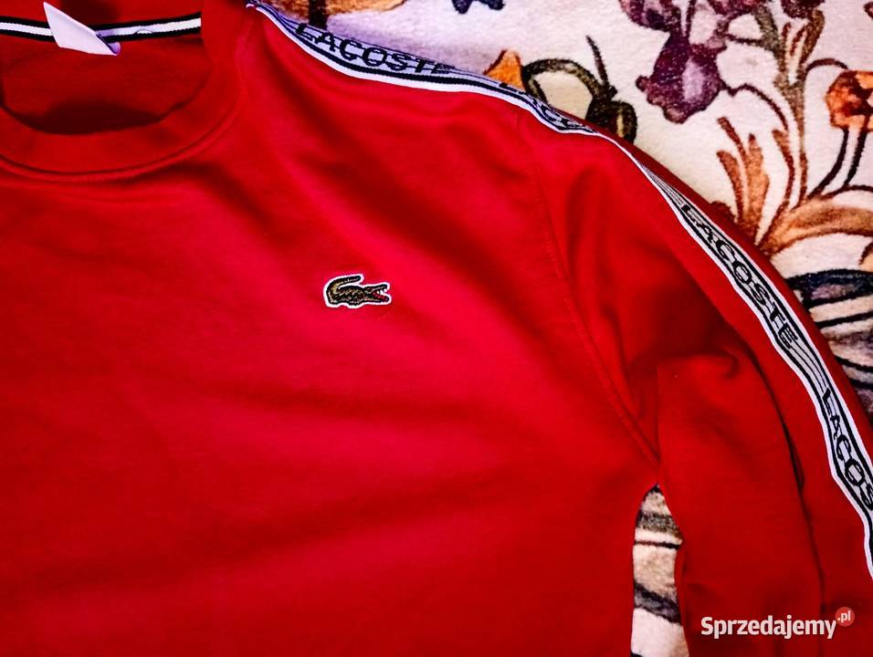 Lacoste bluza lampas z logo L Odzież damska Kraków sprzedam