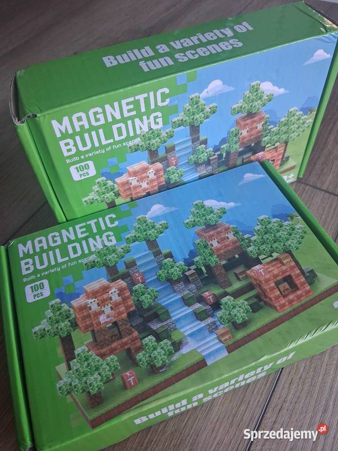 Klocki magnetyczne Minecraft 200 Nowe 3 lata+ Lublin