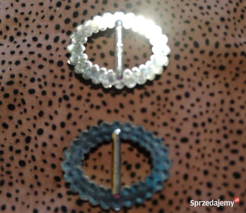 Klamerka do paska plastikowa złota i srebrnaDwie 3.5cm Paski Łódź