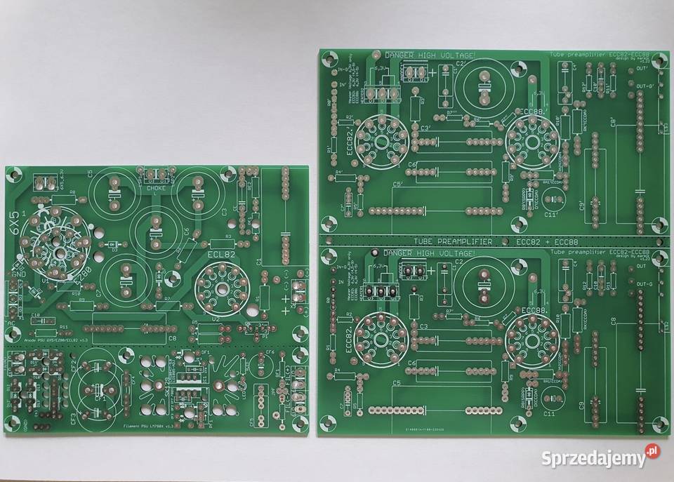 DIY PCB Przedwzmacniacz lampowy na lampach ECC82 Audio Piaseczno