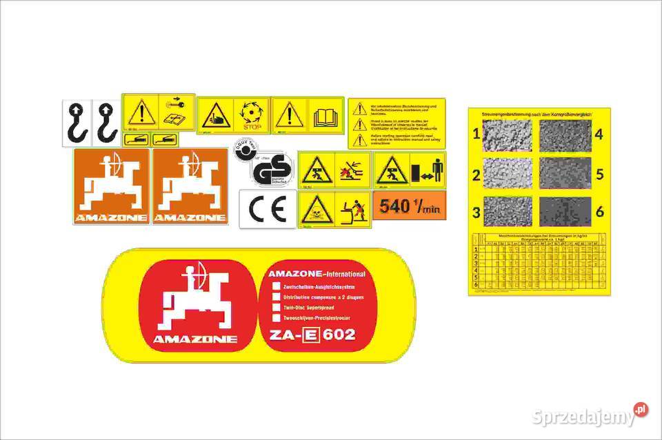 Naklejki Amazone E 602 mocny klej odporne Pozostałe Pleszew