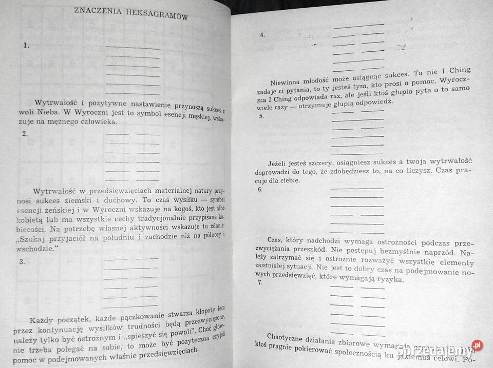 I Ching Chińska księga Wyrocznia Pozostałe Chełm