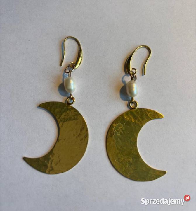 Kolczyki Księżyc z perłą Bydgoszcz