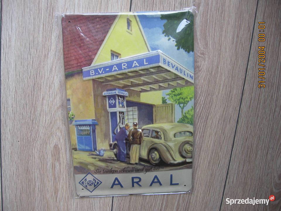 ARAL CPN stacja tablica szyld blach wypukła Przemyśl