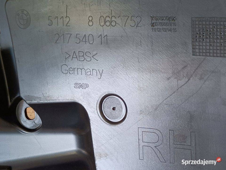 BMW 5 G31 SMP ŚLIZG mocowanie zderzak prawy tył wielkopolskie Pleszew