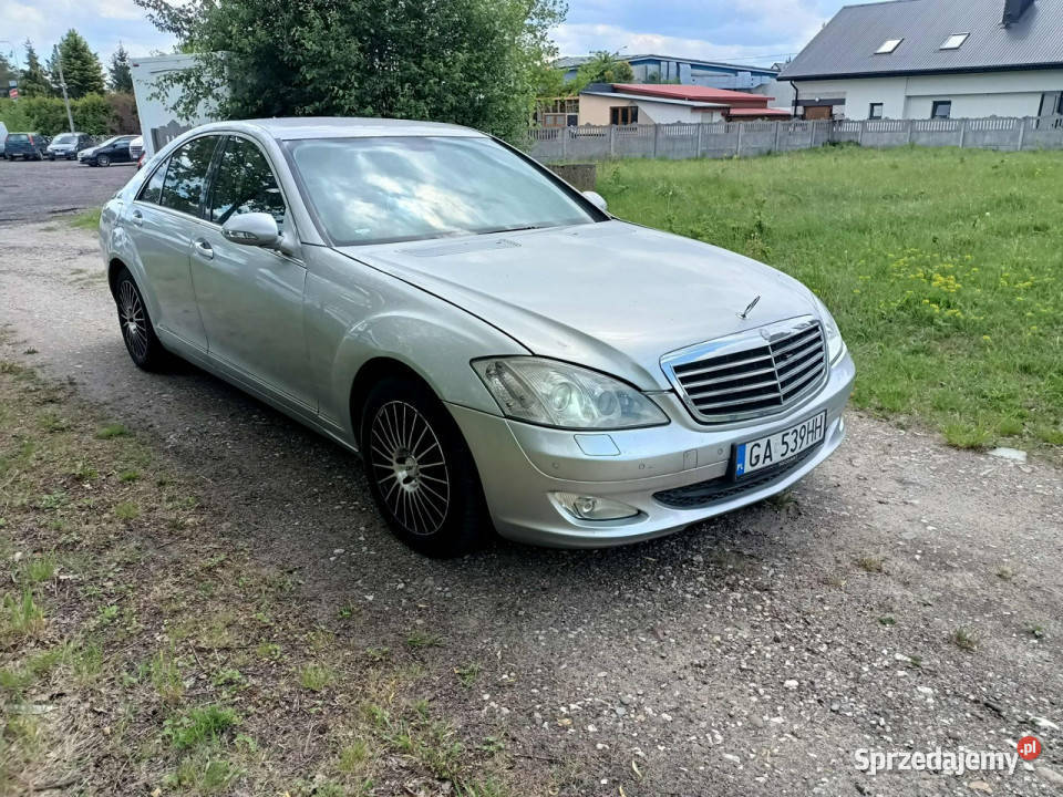 Mercedes S 350 Mercedes S klasa 35LPG 05r srebrny Tarnów