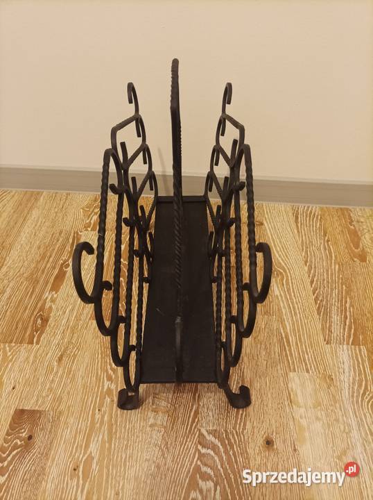 Gazetownik metalowy kuty Podpórki do książek Wyposażenie wnętrz Sterdyń