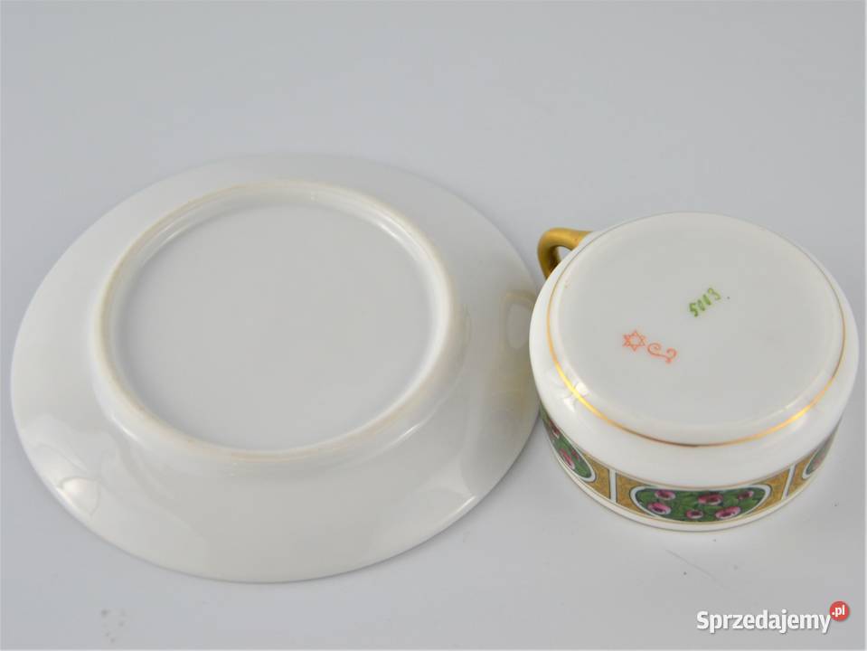Secesyjna filiżanka mocca Lettin Baensch Porcelana i szkło Warszawa