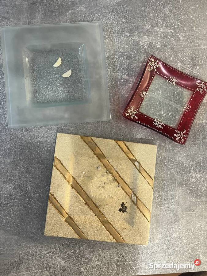 Zestaw 3 talerzy podstawek świątecznych podkarpackie Jasło