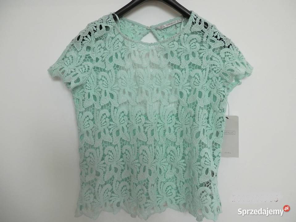 Bluzka Zara Ażurowa Koronkowa Modne Plecy Nowa z Łomża sprzedam