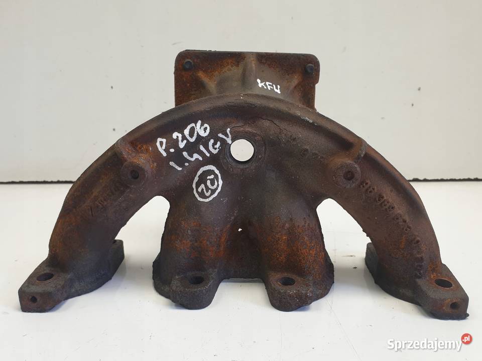 KOLEKTOR WYDECHOWY Peugeot 206 14 16V lubelskie Rudka