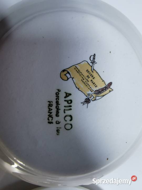 Francuskie stare naczynie z przykrywką Lublin