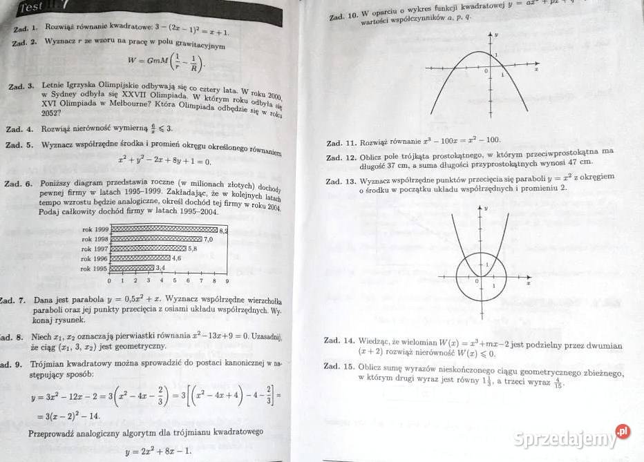 Nowa matura z matematyki Zestaw testów Dorota Pozostałe lubelskie Chełm sprzedam