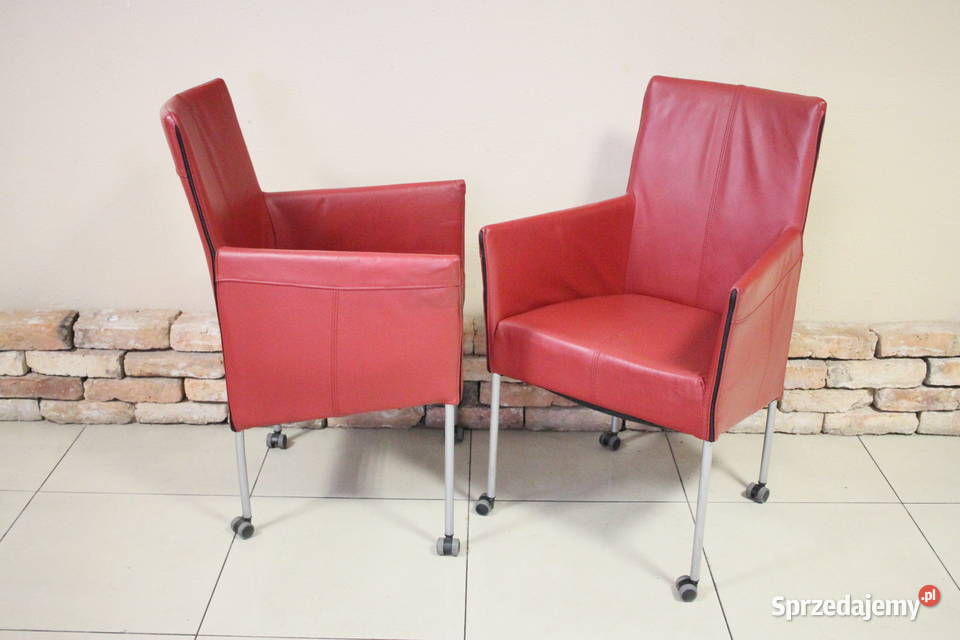 Zestaw 4 foteli ładne obicie w stylu PRL Pszczyna