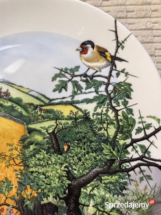 Piękny angielski talerz kolekcjonerskimotyw Porcelana i szkło Inowrocław sprzedam