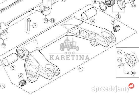 Claas Axion 870 Ramię Podnoszące 6005029467 60 Pozostałe Jastrzębniki