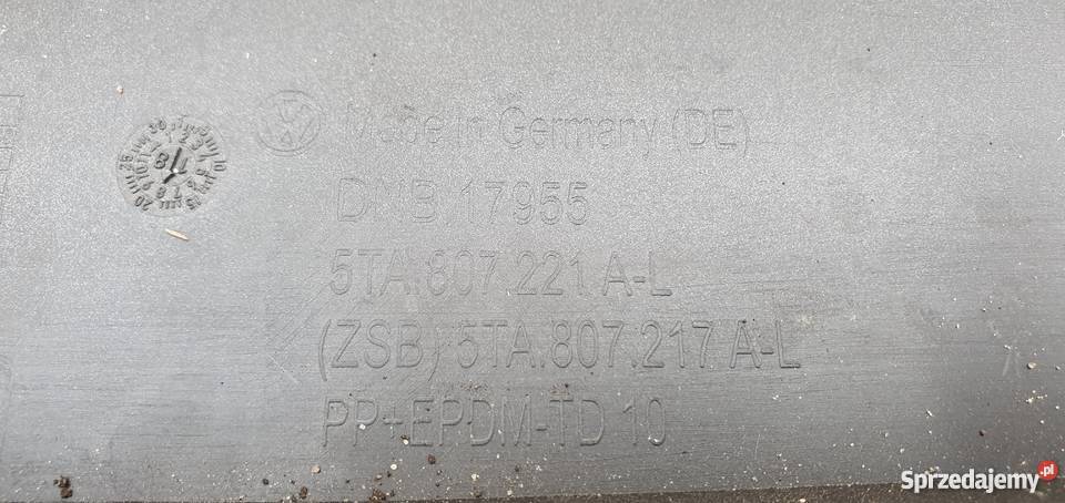 VW TOURAN II ZDERZAK PRZÓD 5TA807221AL