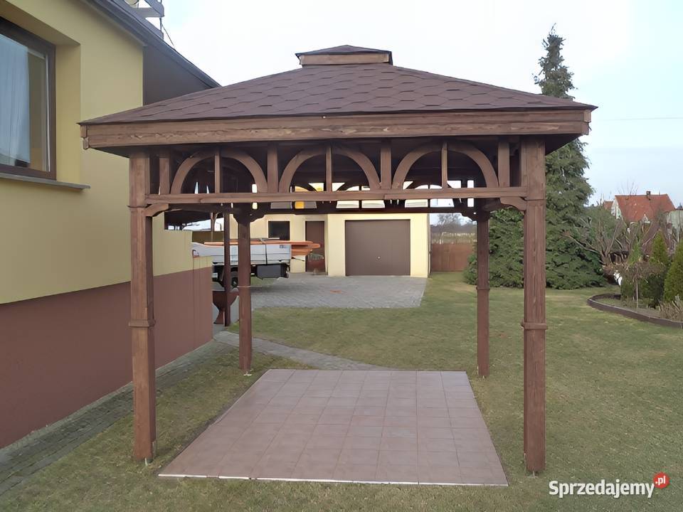 ALTANA 6 3x3m Eleganckie Półokrągłe Podpory Parzymiechy