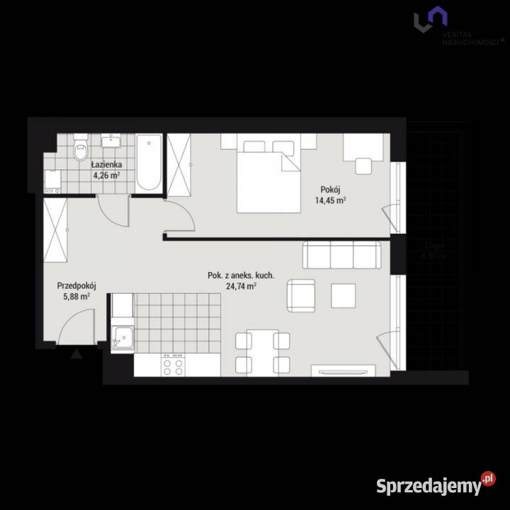 Mieszkanie Katowice Słoneczna 4729m2 2 pokoje Sprzedaż