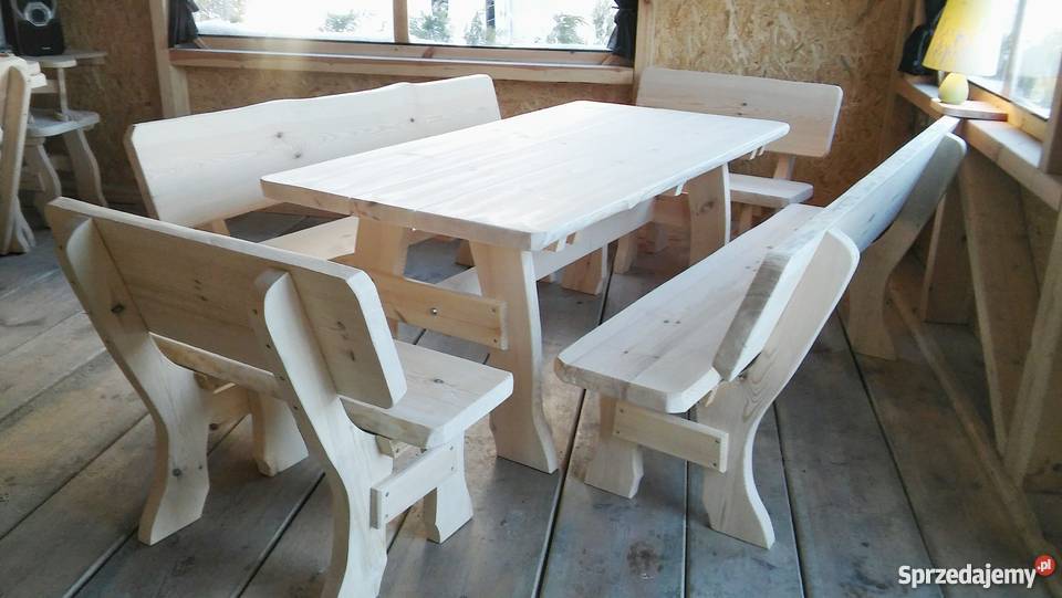 Meble ogrodowe barowe drewniane z Meble ogrodowe