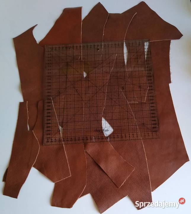 Skóra 332 g Licowa Włoska średnie i małe kawałki Rękodzieło Gdańsk sprzedam