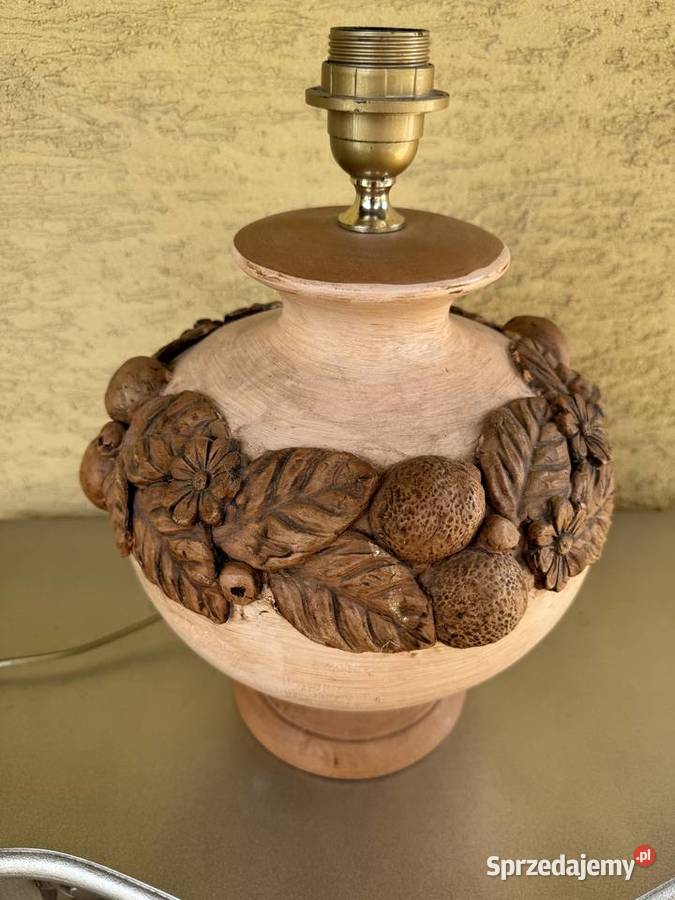 Lampka stołowa stylowa nocna lampa bez klosza Dom i Ogród Garwolin