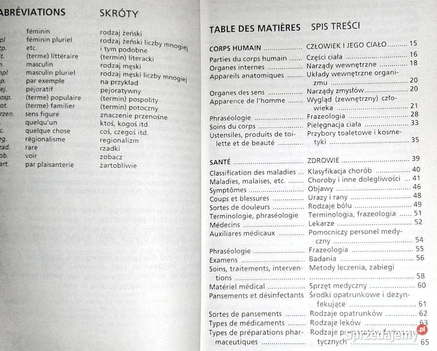 Mały słownik tematyczny francuskopolski B Chełm