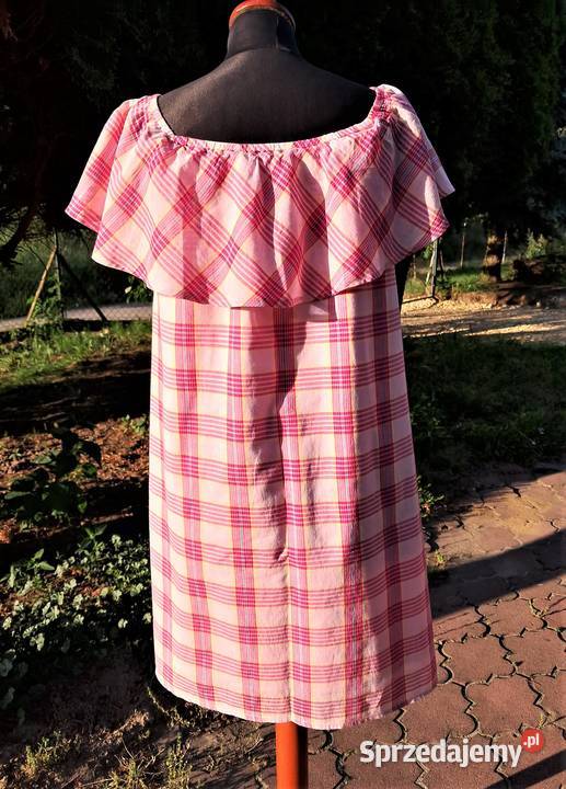Sukienka hiszpanka różowa bawełna cotton L XL Rozmiar 42(XL) Kraków