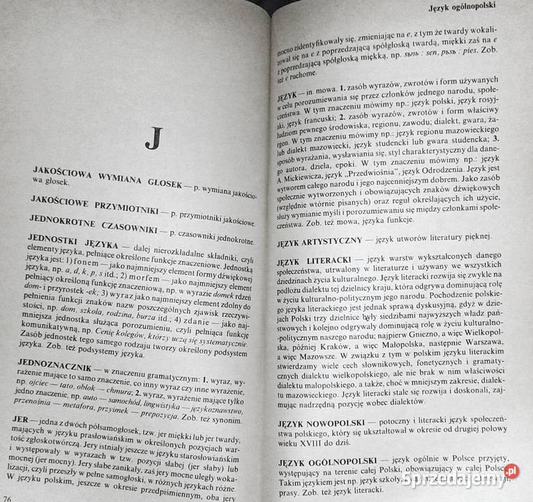 Szkolny słownik terminów nauki o języku Jan Chełm