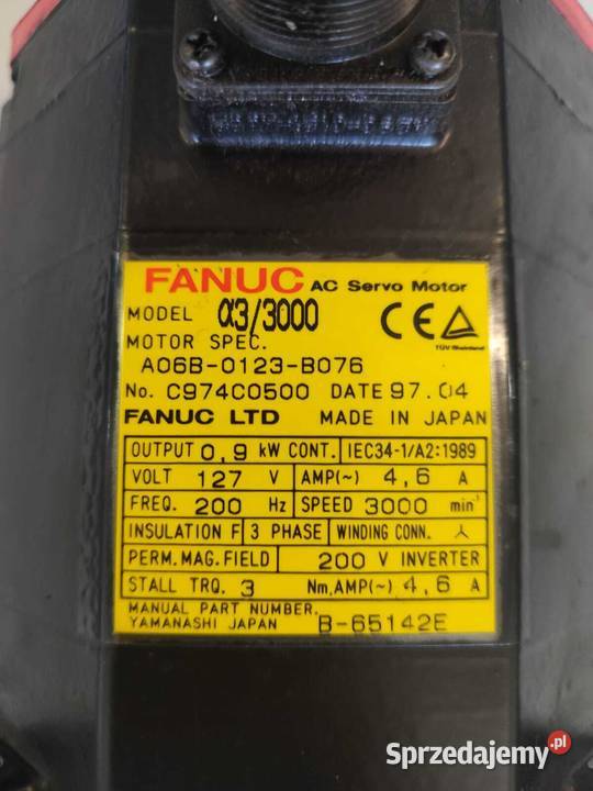 FANUC MOTOR A06B0123B076 Wrocław sprzedam
