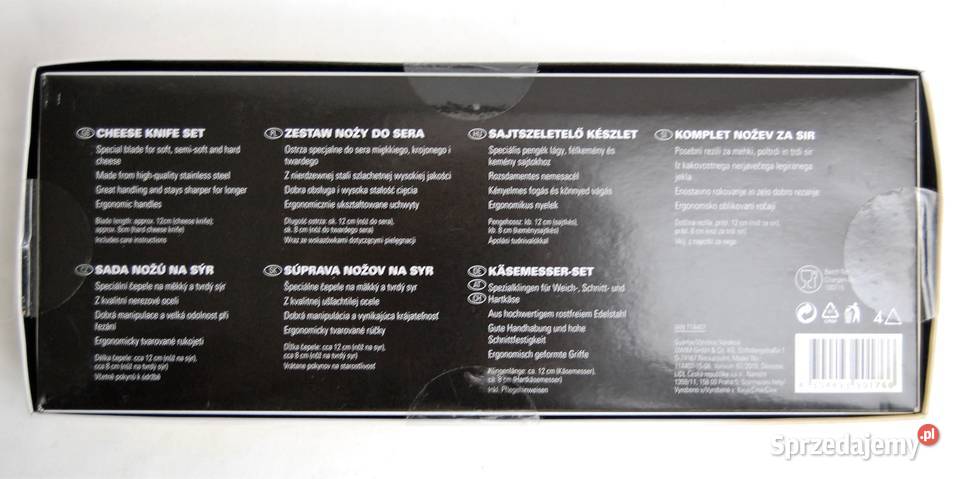 Zestaw dwóch noży do sera ze stali szlachetnej Lublin