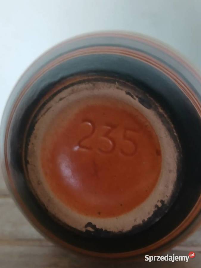 Ceramiczny wazon z lat 70 tych Kraków