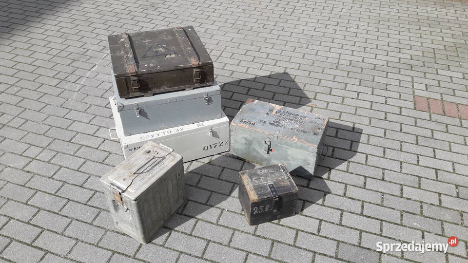 Skrzynka skrzynia wojskowa drewniana Vintage pomorskie Gdynia sprzedam